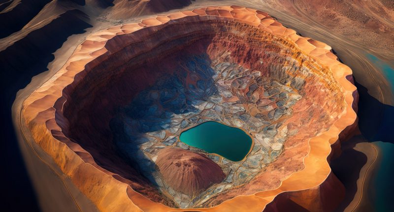 Copper open pit in Chile
