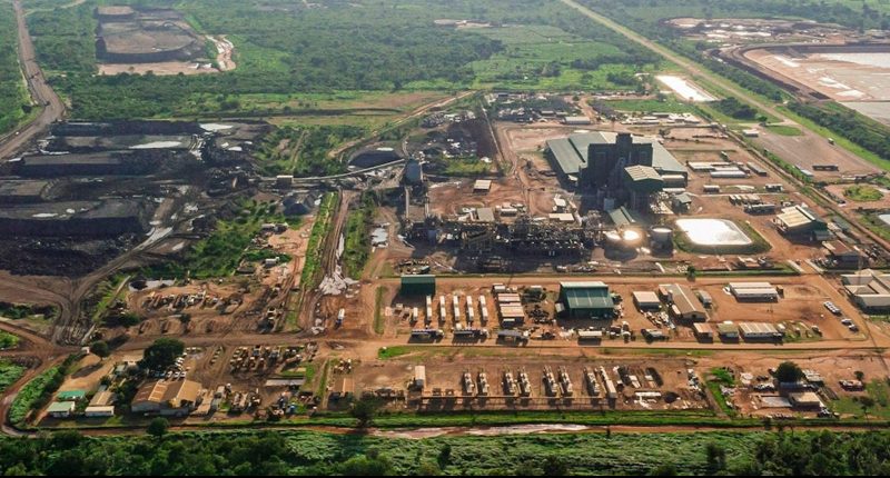 The Syrah Resources Balama graphite project in Mozambique seen from above.