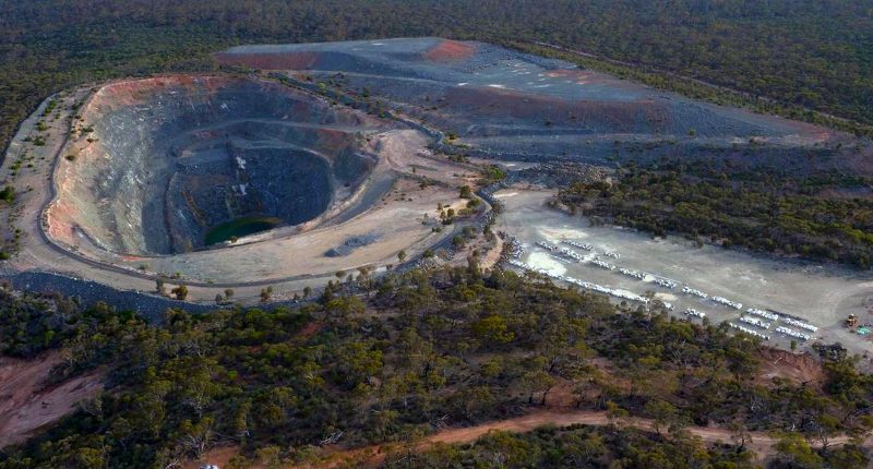 The Mt Edwards Nickel Project in Western Australia seen from above.