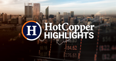 The Market Online graphic with ASX-branded charts and the text "HotCopper Highlights" centred in white.