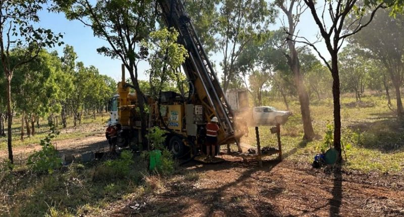 A mining rig set up in the forest