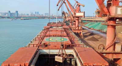 A ship capable of carrying iron ore