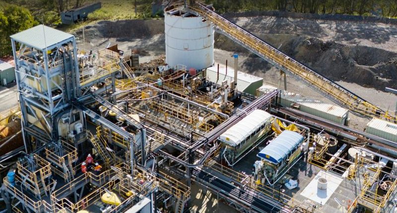 The Hillgrove processing plant owned by Larvotto Resources.