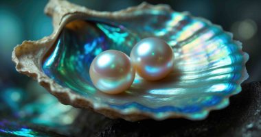 Pearl shell double yolk AI gen