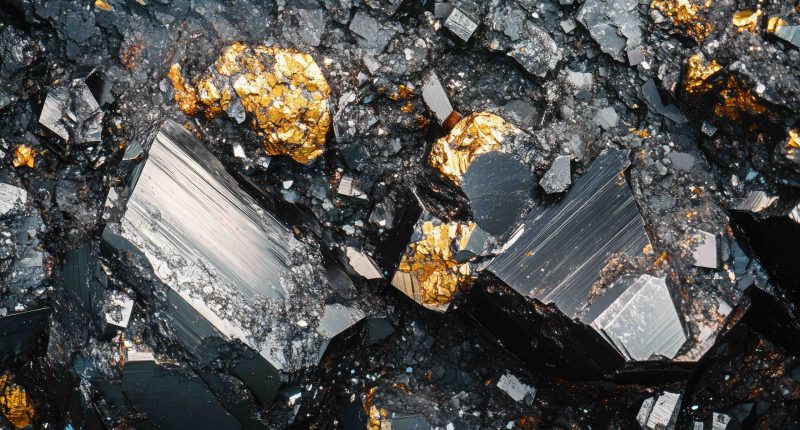 Gold antimony concept AI gen