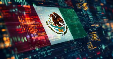 Mexico flag market concept