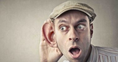 Curious excited eavesdropper