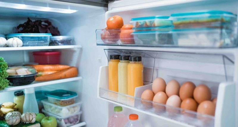 Interior of a fridge. Who's actually looks like that? Definitely not mine
