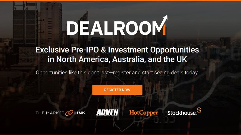 The DealRoom homepage on HotCopper.