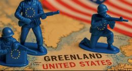 Greenland EU US war concept