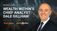 Dale Gillham's photo, and wording 'Words from Wealth Within's Chief Analyst Dale Gillham.