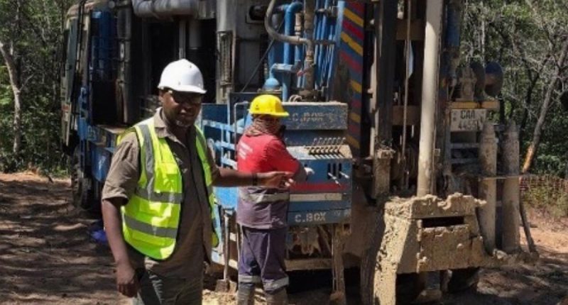Atomic Eagle drill rig one at Chisebuka.