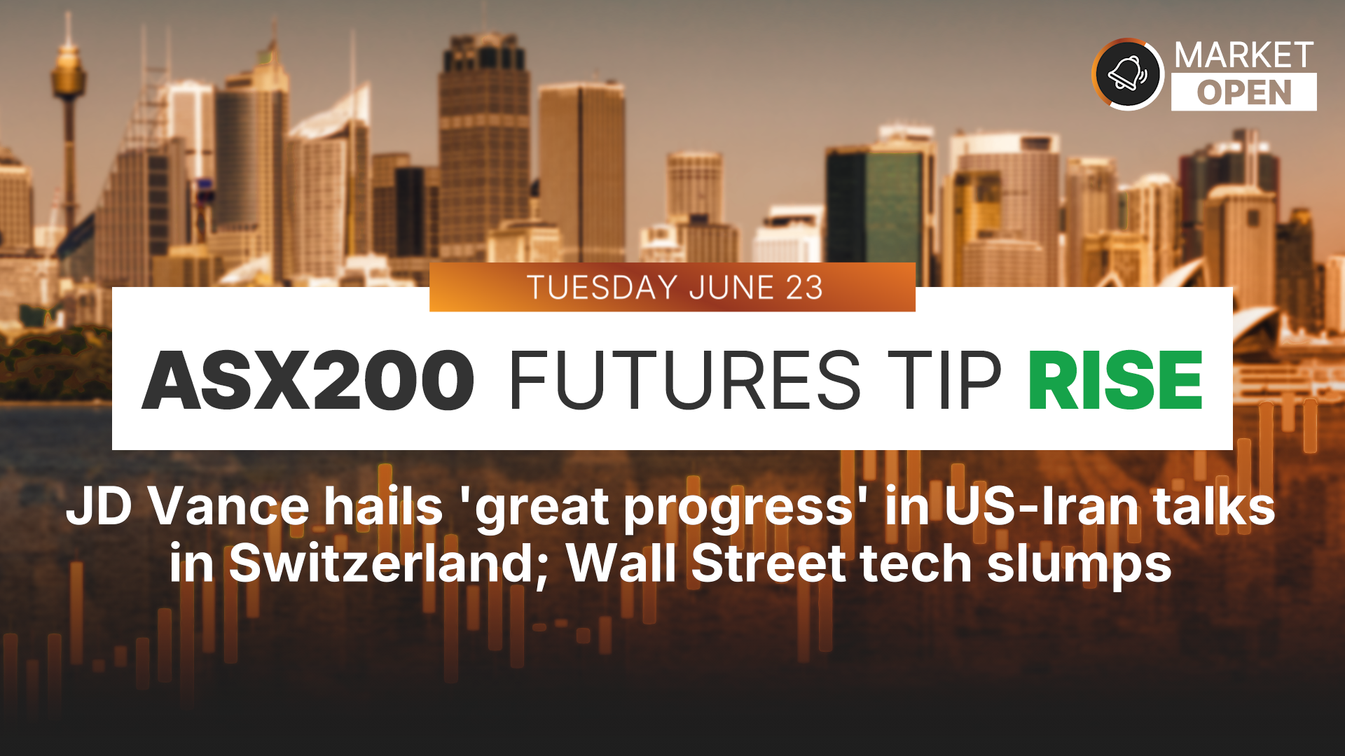 Market Open: JD Vance hails ‘great progress’ in US-Iran talks in Switzerland; Wall Street tech slumps
